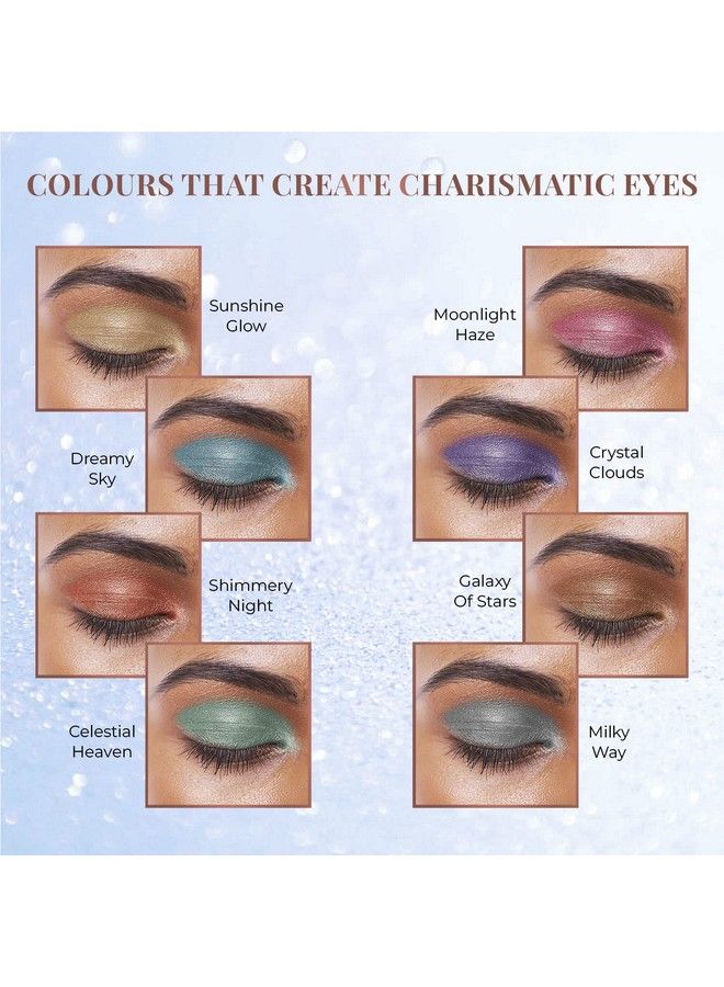 Just Herbs 8 In 1 Herbal Metallicshimmer Finish Long Lasting & Ultra Smooth Eye Shadow Lidsticks With Kumkumadi 12Gm (Infinity & Beyond) - Image 4