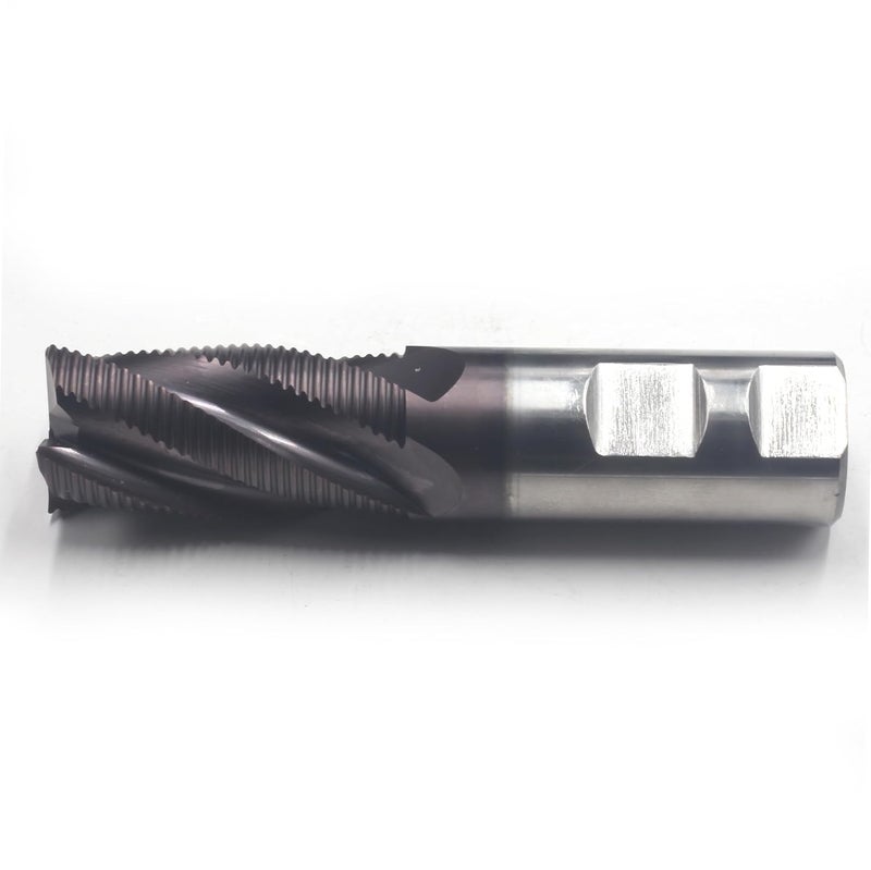 HFS (R) Roughing End Mill Square End Mill 4 Flute M42 8% Cobalt TiAlN for Steel 1" Dia. - Image 4