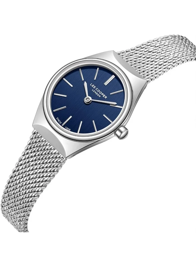 Lee Cooper Lee Cooper Women's Watch, Analog Display and Mesh Strap - LC08140.390, Silver