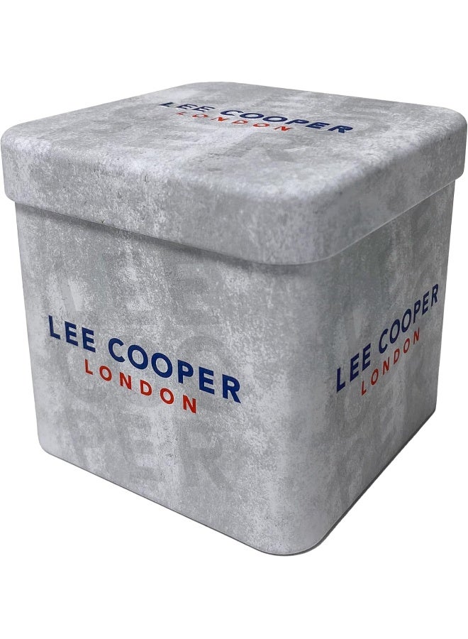 لي كوبر ساعة لي كوبر نسائية بعرض تناظري وسوار شبكي فضي - Image 5