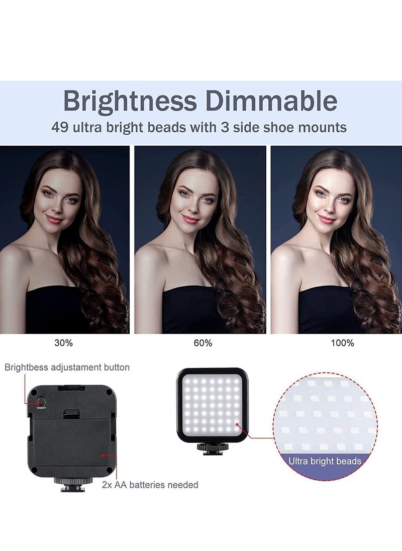 Vlogging Kit- iPhone/Android Compatible Vlogging Kit Phone Video Kit Accessories: Phone Tripod, Phone Mount, LED Light and Cellphone Shotgun Microphone for Phone Video Recording for YouTube, Vlog