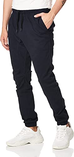WT02 Men's Twill Jogger Pants, New Navy, Adult - Image 2