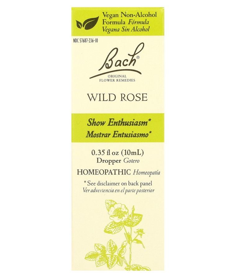 Bach Original Flower Remedies Wild Rose 0.35 fl oz (10 ml)