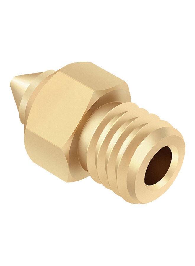 NIBEMINENT Pack Of 10 TTS Pointed Nozzle For 3D Printer Gold  - Image 3