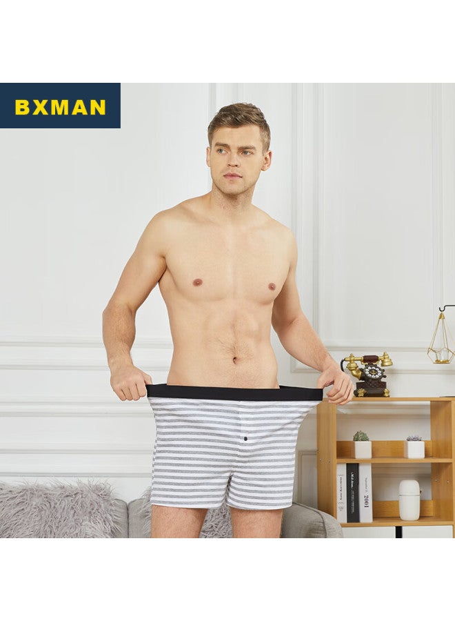 Bxman Loose Men's Boxer Briefs Cotton Knit Alro Pants Elastic Four-corner Pants 2-pack Ek0910 175l - Image 2