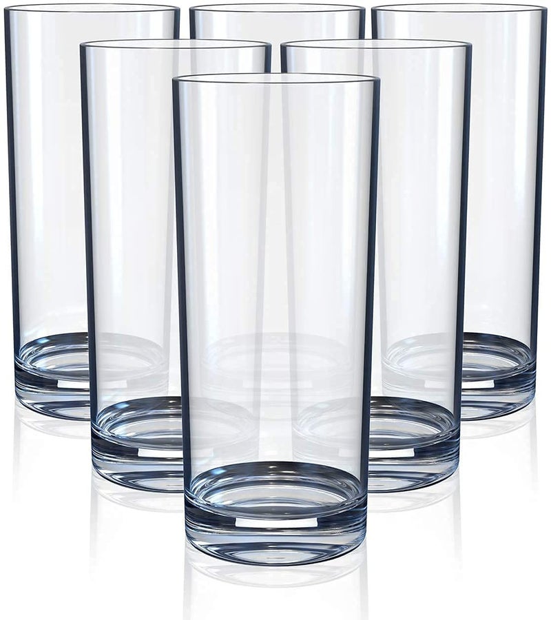 NVRA Classic Fashionable Heavy Base Highball Transparent 300ml Glass for Taking or Serving All Types Drinks Clear_300ml Set of 6 - Image 4