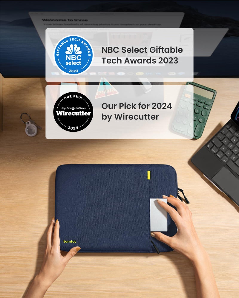 tomtoc 360Â° Protective Tablet Sleeve for 2026 iPad Air 11-inch (M4/M3/M2), iPad Pro 11-inch (M5/M4/4th/3rd/2nd/1st Gen) with Magic Keyboard/Smart Keyboard Folio, 11" iPad Water-Resistant Tablet Case - Image 2
