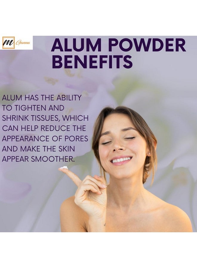 mGanna 100% Natural Alum Powder for Clear and Glowing Skin and Health 454 GMS / 1 LBS - Image 5