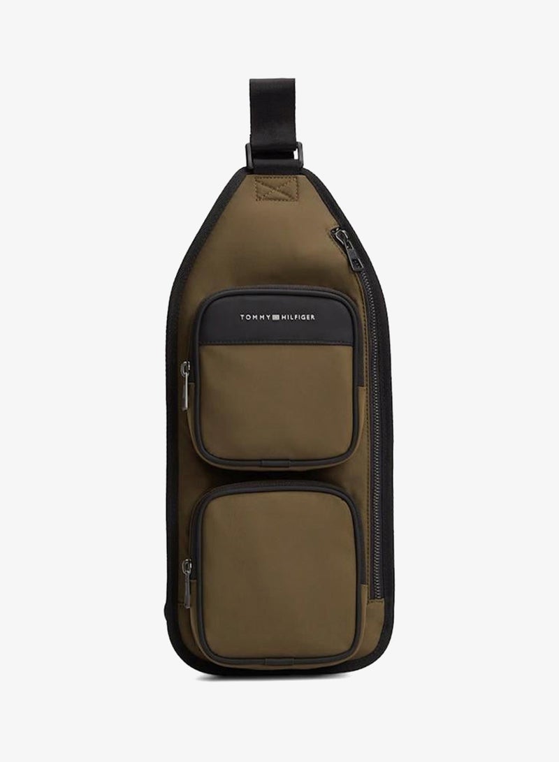 TOMMY HILFIGER Metal Logo Sling Backpack - Image 1