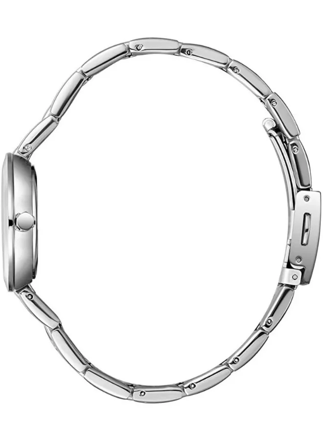 Lee Cooper Women's VJ21C1 Movement Watch, Analog Display and Metal Strap - LC08032.220, White