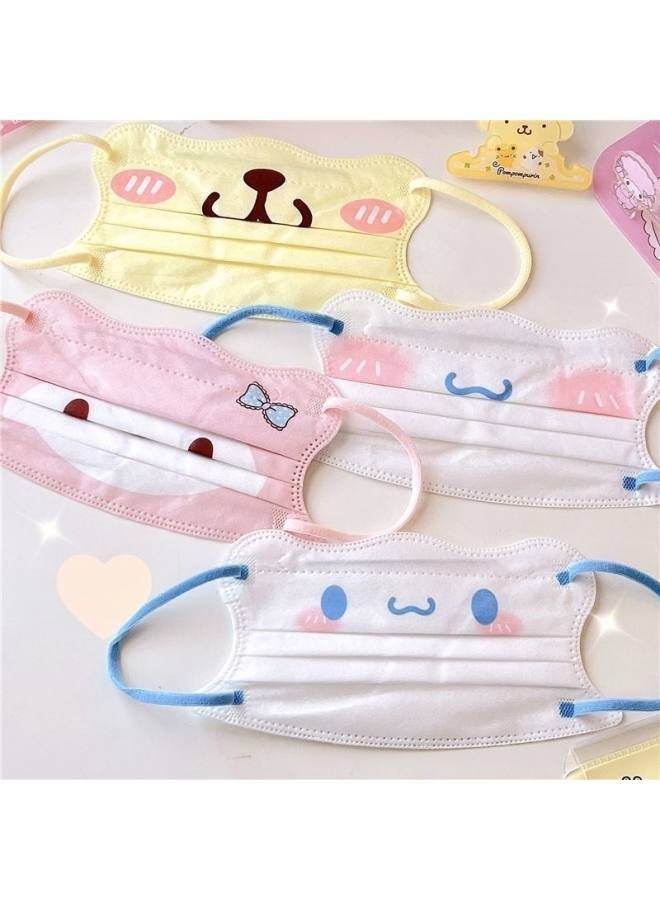Sanrio 50 PCS Individually wrapped disposable masks for children and teens; 3-ply, cute, unisex designs. - Image 5