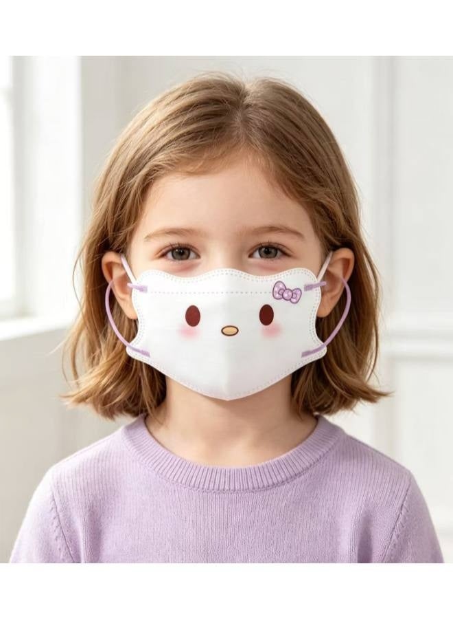 Sanrio 50 PCS Individually wrapped disposable masks for children and teens; 3-ply, cute, unisex designs. - Image 4