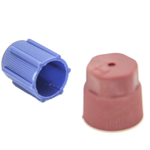 QDJUNE R12 to R134A AC Fitting Adapter Kit, R12 to R134a Conversion Kit, R12 R22 to R134A High/Low Fitting Port 1/4In to 7/16In Conversion Adapter, Fits for Ac Valve Core Kit - Image 5