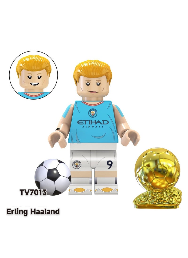 Generic - Football Character Games Cartoon Shaped Educational Toys for Kids, Buildable Blocks - Creative Building Game with Kids Blocks, Special Character Dolls, soccer Build Game - Image 1