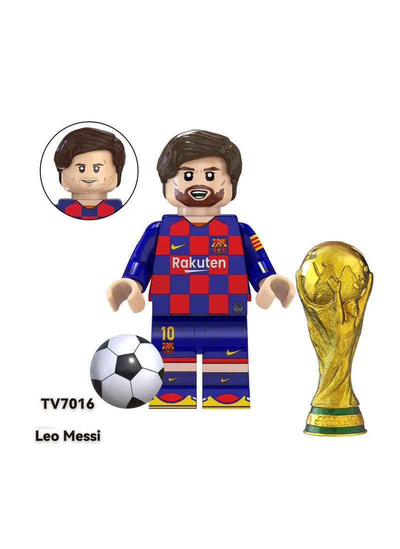 Generic - Football Character Games Cartoon Shaped Educational Toys for Kids, Buildable Blocks - Creative Building Game with Kids Blocks, Special Character Dolls, soccer Build Game - Image 1