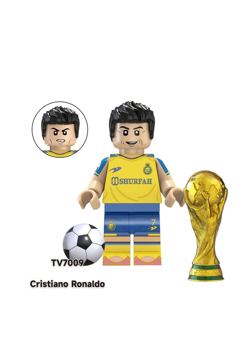 Generic - Football Character Games Cartoon Shaped Educational Toys for Kids, Buildable Blocks - Creative Building Game with Kids Blocks, Special Character Dolls, soccer Build Game - Image 1