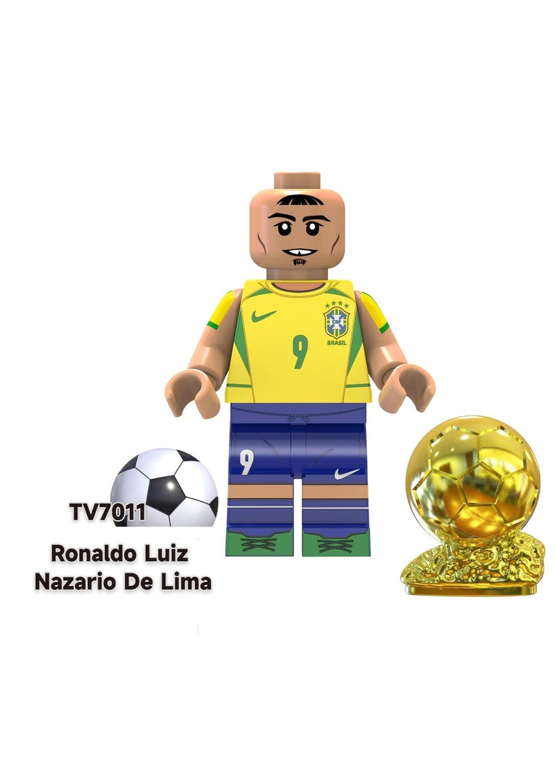 Generic - Football Character Games Cartoon Shaped Educational Toys for Kids, Buildable Blocks - Creative Building Game with Kids Blocks, Special Character Dolls, soccer Build Game - Image 1