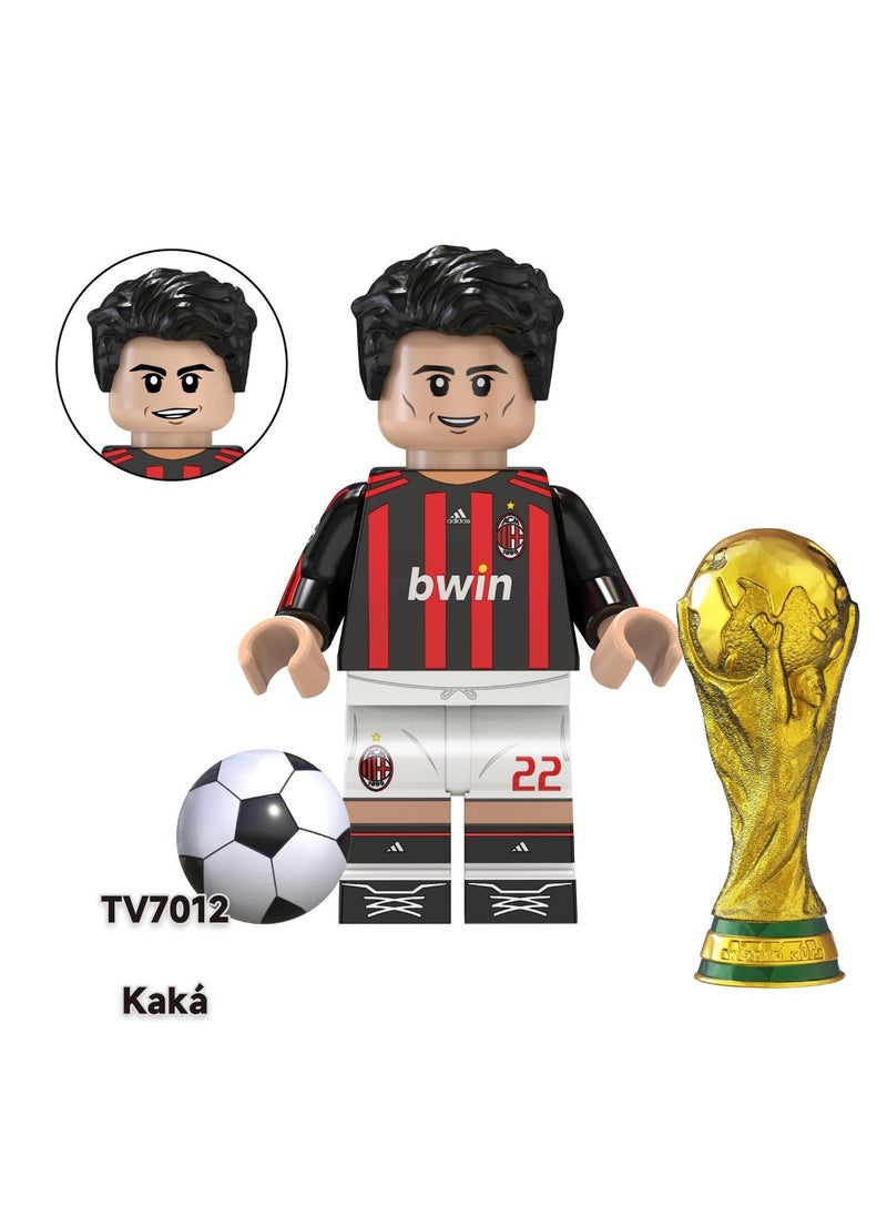 Generic - Football Character Games Cartoon Shaped Educational Toys for Kids, Buildable Blocks - Creative Building Game with Kids Blocks, Special Character Dolls, soccer Build Game - Image 1