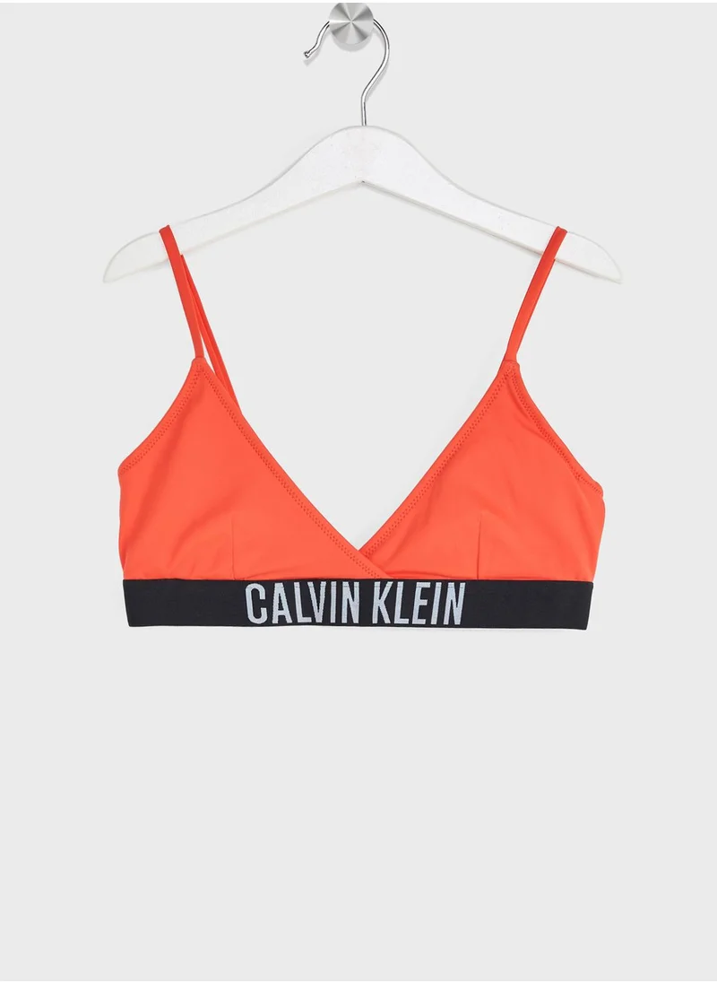 Calvin Klein Jeans Logo Crossover Bikini Set