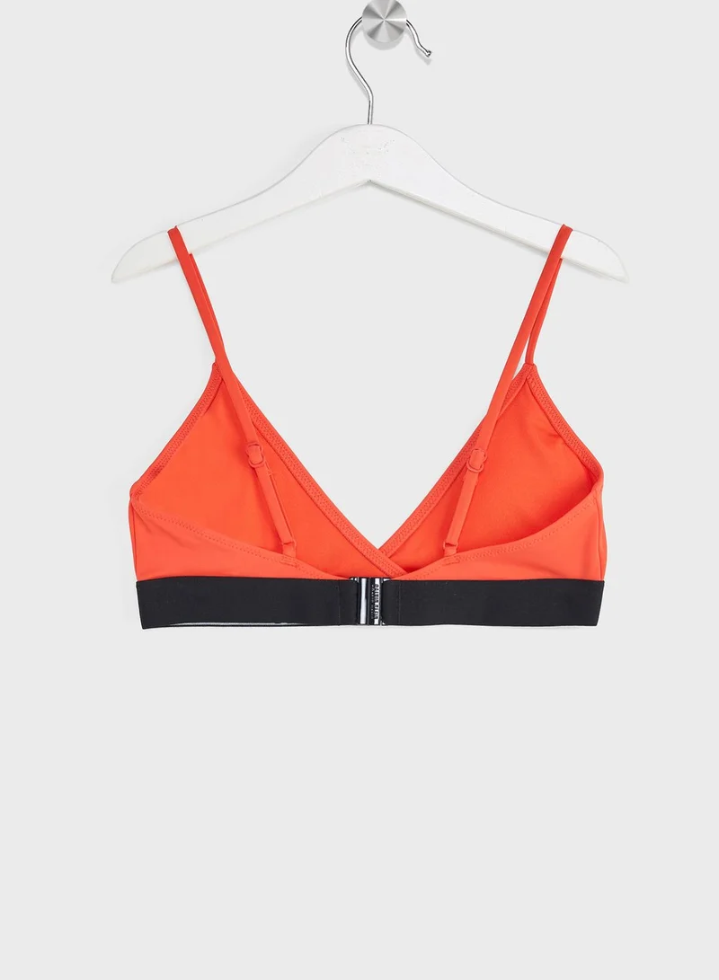 Calvin Klein Jeans Logo Crossover Bikini Set
