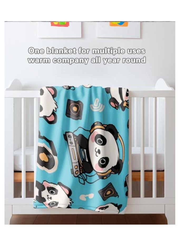 عام بطانية رقيقة من الفانيلا الكرتونية للأطفال أو الطلاب (دافئة ومريحة ومناسبة للنوم والألعاب) 100 سم * 150 سم - Image 5