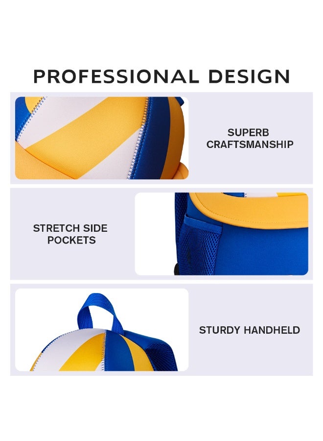 Nohoo 3D Cute Volleyball Kids School Bag/Activity Bag 10" - Blue - Image 2