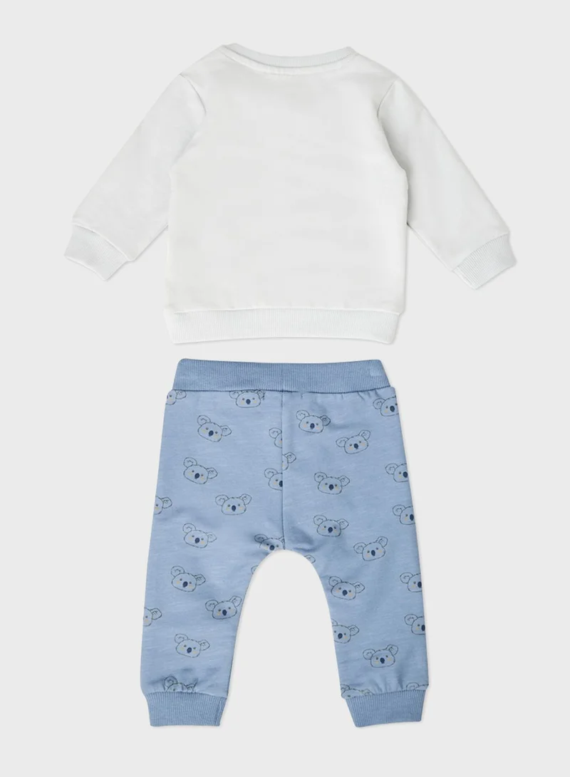 NAME IT Kids Koala Bear Sweat Set