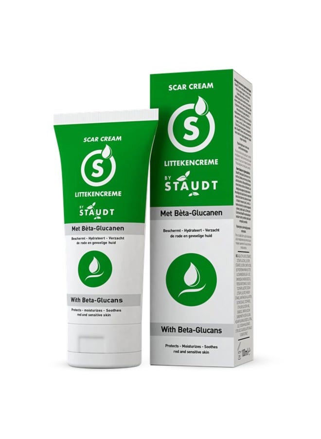 Staudt Premium Scar Cream - Formula with Vitamin E, Honey, Hyaluronic Acid & Silicone - Scar Treatment for Old & New Scars, Surgical, Rashes, Acne, Burns, C-Section, Stretch Marks, Eczema - 100ml - Image 1