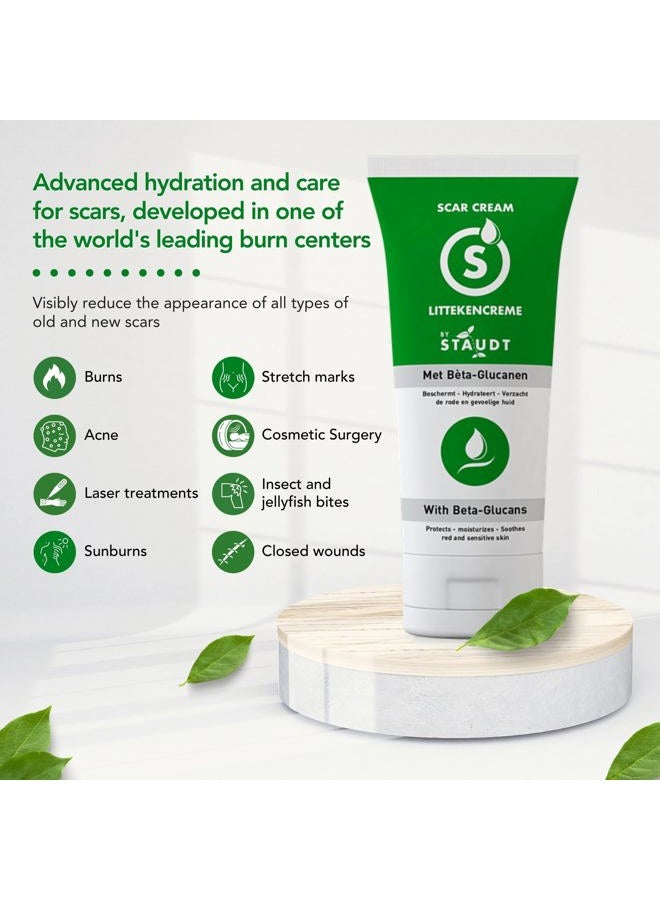 Staudt Premium Scar Cream - Formula with Vitamin E, Honey, Hyaluronic Acid & Silicone - Scar Treatment for Old & New Scars, Surgical, Rashes, Acne, Burns, C-Section, Stretch Marks, Eczema - 100ml - Image 2