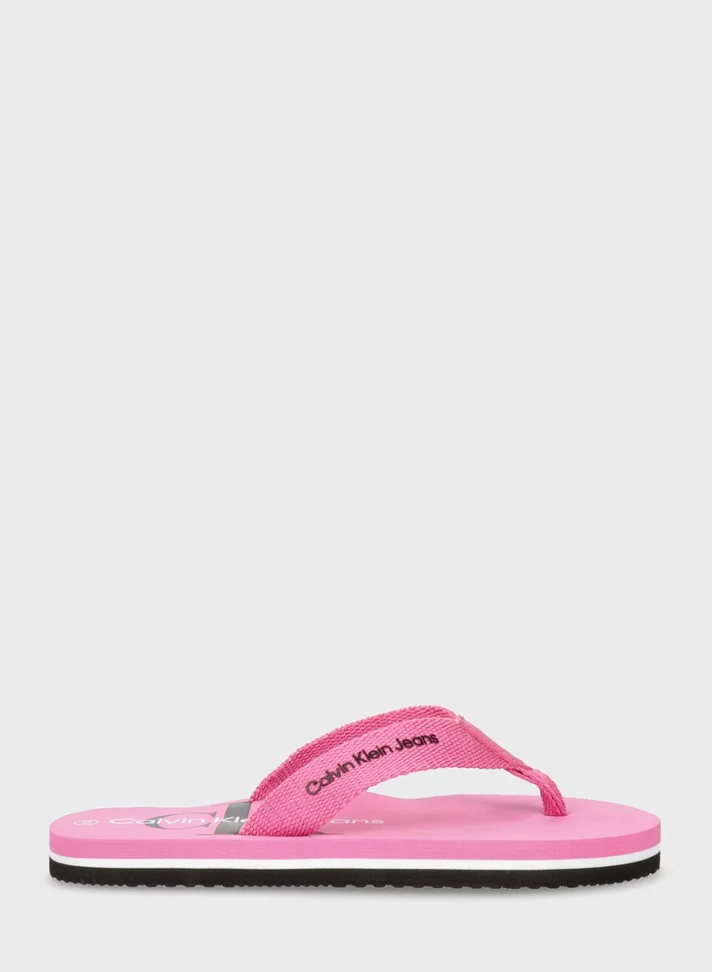 Calvin Klein Jeans Kids Slip On Flip Flop