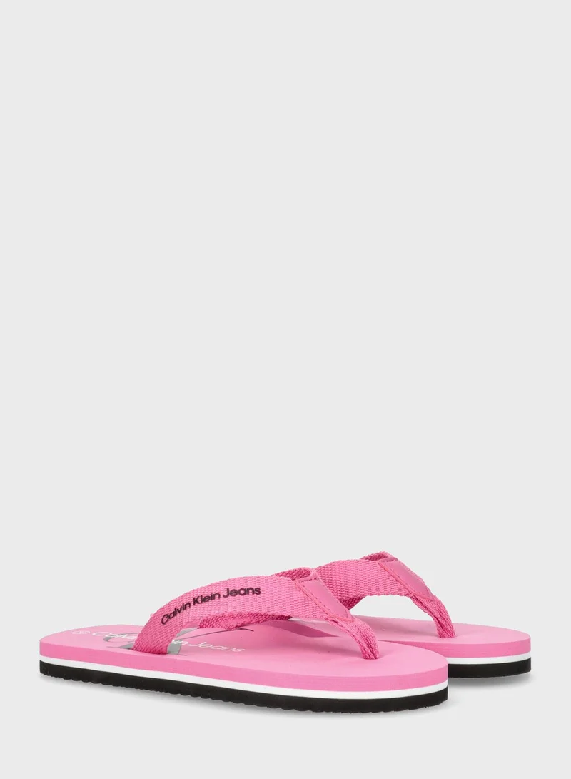 Calvin Klein Jeans Kids Slip On Flip Flop