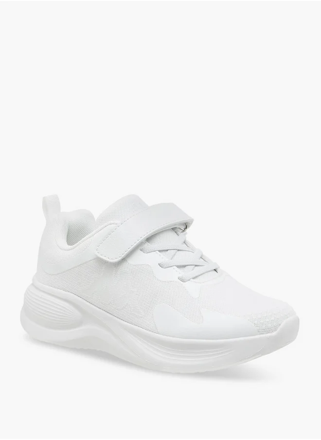 كابا Girls' Logo Detail Sports Shoes with Hook and Loop Closure