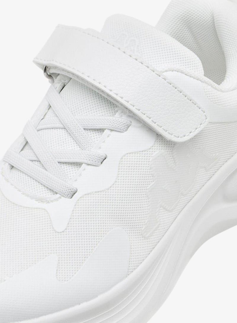 Kappa Girls' Logo Detail Sports Shoes with Hook and Loop Closure - Image 4