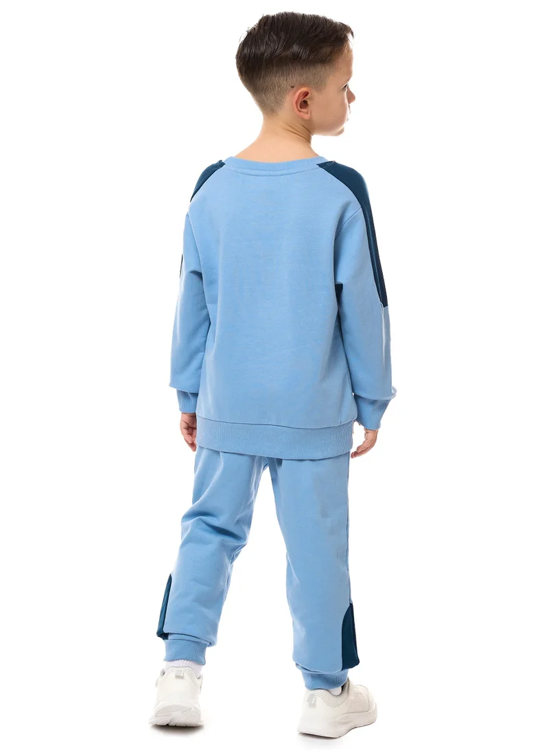 victor and jane Boys' 2-Piece Graphic Printed Sweatshirt & Jogger Set