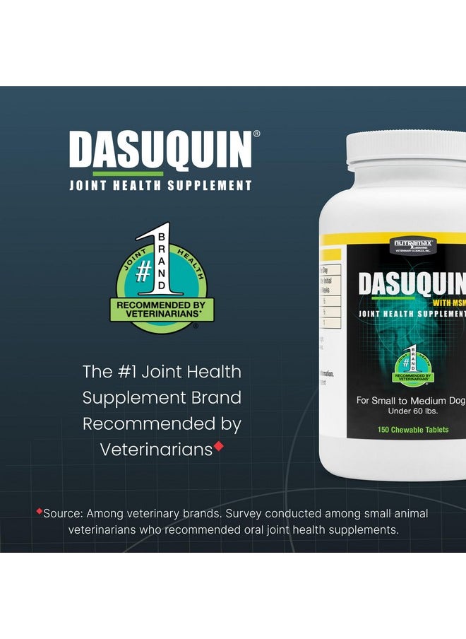 Nutramax Laboratories Nutramax Dasuquin with MSM Joint Health Supplement for Small to Medium Dogs - With Glucosamine, MSM, Chondroitin, ASU, Boswellia Serrata Extract, and Green Tea Extract, 150 Chewable Tablets  - Image 3