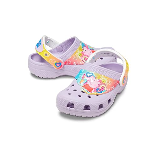 Crocs Unisex-Child Classic Peppa Pig Clogs | Toddler Shoes, Lavender, 4 Toddler - Image 5