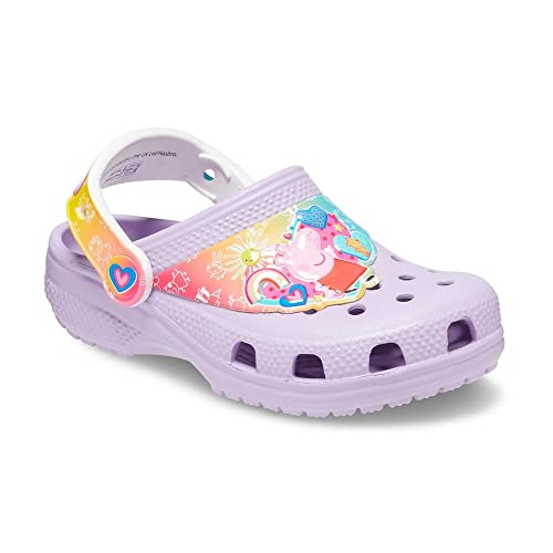 Crocs Unisex-Child Classic Peppa Pig Clogs | Toddler Shoes, Lavender, 4 Toddler - Image 3