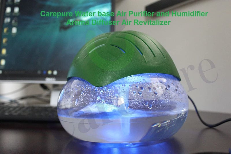 Carepure Water Based Leaf Shape Air Purifier and Humidifier Aroma Diffuser Air Revitalizer with Monochrome Light MI-606A (Green, 1.5 Ltr Tank, 10 Watts) - Image 5