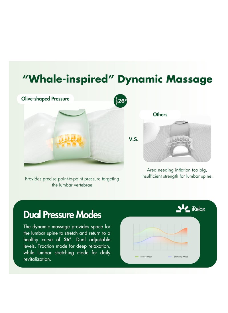 SYOSI Lower Back Massager and Heating Pad for Pain Relief, Heat Belt with Vibrating Massage, Rechargeable Cordless Pads for Abdominal, Leg Cramps, Arthritis, Ideal for Women and Moms (Green)  - Image 2