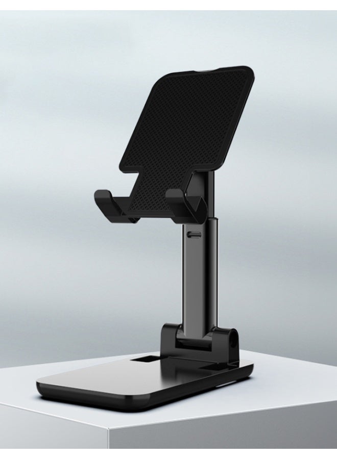 Earldom ET-EH314 Phone Holder 180 Degree Stand Handphone Folding Desktop Liftable Foldable - Black - Image 2