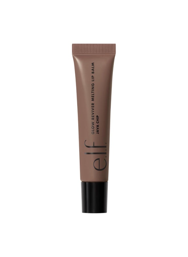 elf e.l.f. Glow Reviver Melting Lip Balm, Hydrating Tinted Lip Balm For A Glossy Finish & Soft, Supple Lips, Vegan & Cruelty-Free, Java Chip 15g - Image 2