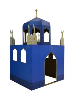 Hilalful HILALFUL Mosque Cardboard Playhouse | Suitable for Living Room, Bedroom and Kids Room | Perfect Festive Gift for Home Decoration in Ramadan, Eid, Birthdays | DIY Activity for Kids & Children  - Image 1