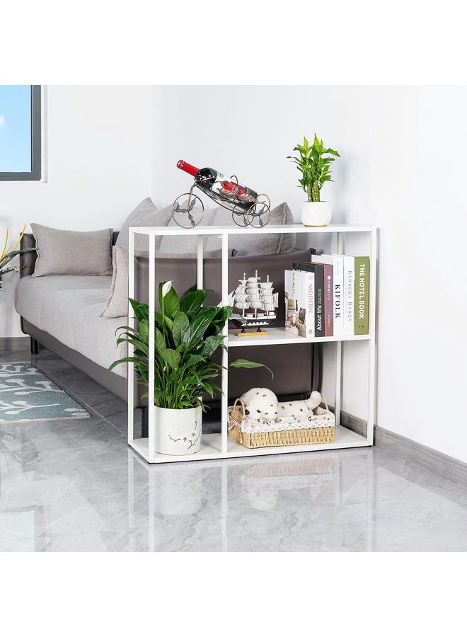 HDANI Console Table, Narrow Entryway Table, 3 Tier Metal Hallway Table, 9.8''Dx31.5''Wx29.7''H(White) - Image 2