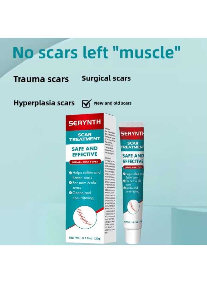 SERYNTH Scar Treatment Cream Scar Gel Helps Soften And Flatten Scars For New And Old Scars Gentle And Non-irritating 20g - Image 5