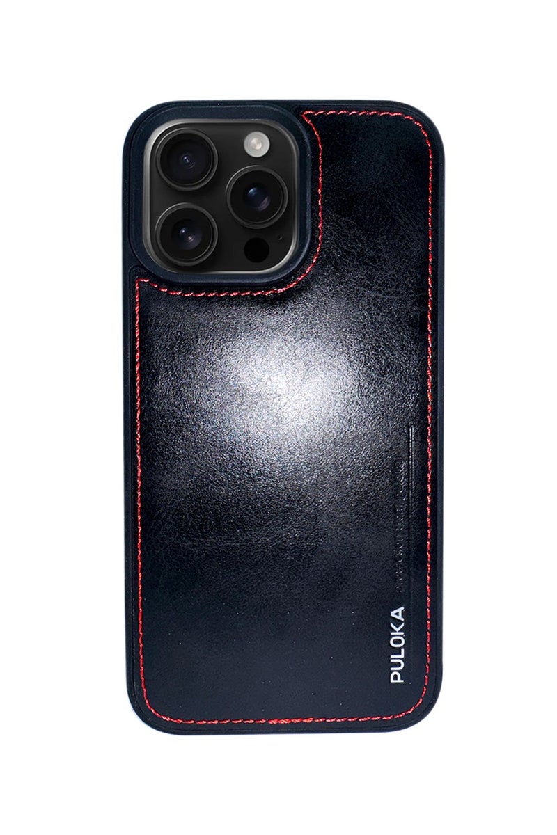 Puloka Genuine Leather Case for iPhone 16 Pro Max - Premium Protection