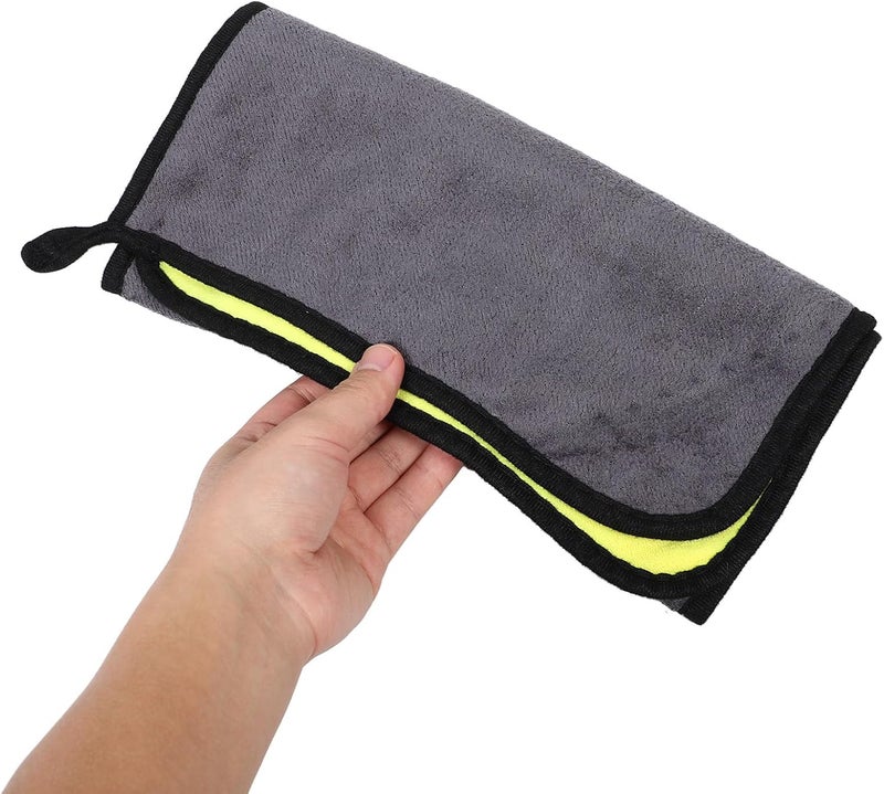 منشفة Vaguelly Super Absorbent لغسيل السيارات، مقاس 30×60 سم، مصنوعة من ألياف دقيقة، مثالية لتنظيف وتجفيف السيارات. - Image 3