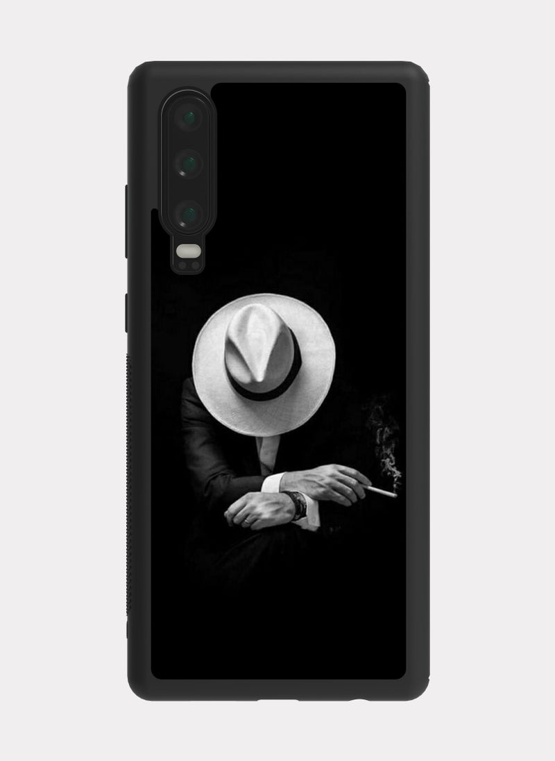 بكسلات كفر هواوي بي 30 رجل لابس قبعة ابيض - Image 1