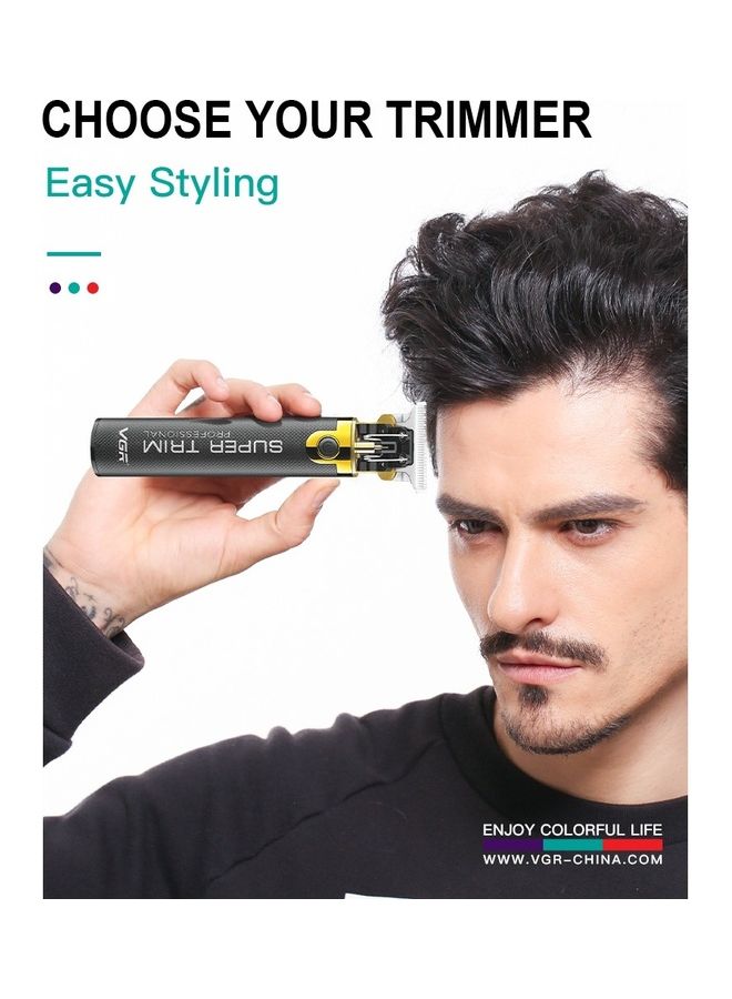 VGR Cordless Professional Hair And Beard Trimmer Black - Image 3