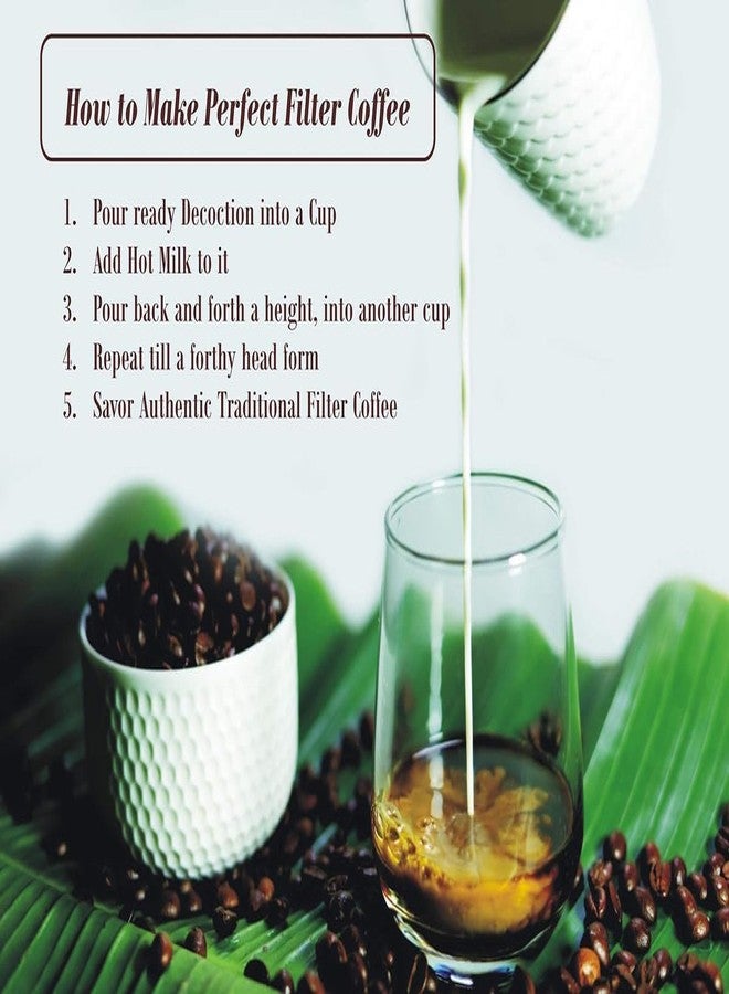 Raslok South Indian Stainless Steel Coffee Maker | Convenient 6-7 Cup Coffee Maker | Decoction Maker Brewer Dripper,Coffee Filter- 400ml - Image 5
