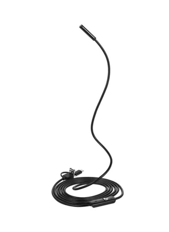 ماركة غير محددة - كابل 3 في 1 لكاميرا المنظار الداخلي للفحص من نوع Type-C وMicro Usb وUsb للمنظار الداخلي ومضاد للماء وفقًا لمعيار Ip67 لهواتف الأندرويد وأجهزة الكمبيوتر الشخصية بطول 2 م - Image 1